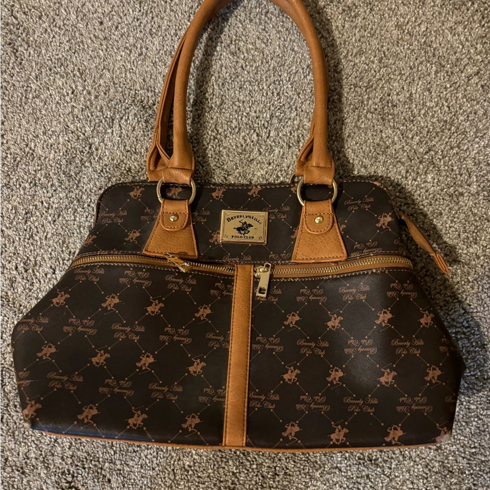 Beverly Hills Polo Club Brown Tote Bag